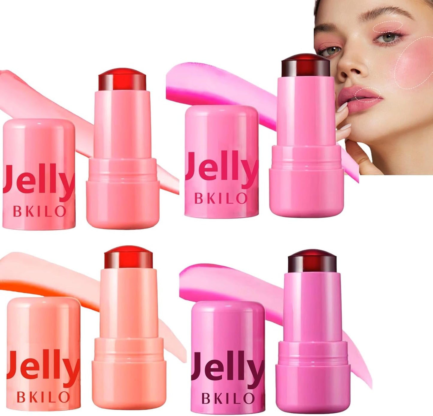 Milk Jelly Blush Stick & Tint Set – Cooling, Sheer Lip & Cheek Stain